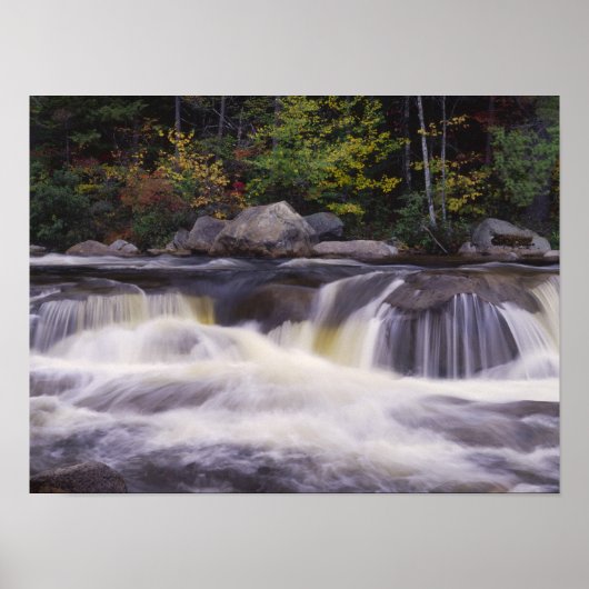 Waterfalls, Kancamagus Highway, White Poster (Vorne)