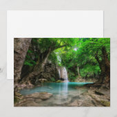 Waterfalls | Kanchanaburi, Thailand Dankeskarte (Vorne/Hinten)