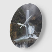 Waterfalls | Los Chorros Waterfall Große Wanduhr (Winkel)