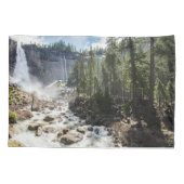 Waterfalls | Nevada Fall, Yosemite, CA Kissenbezug (Rückseite)