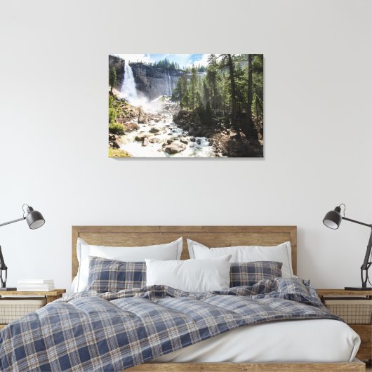 Waterfalls | Nevada Fall, Yosemite, CA Leinwanddruck (Insitu (Schlafzimmer))