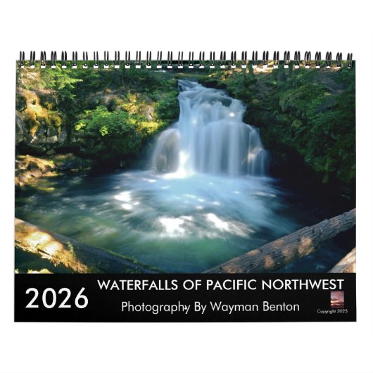 WATERFALLS OF PACIFIC NORTHWEST Calendar Kalender (Titelbild)