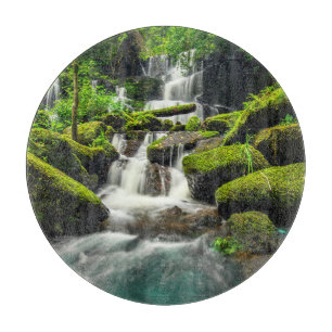 Waterfalls   Phu Tub Berk Mountain, Thailand Schneidebrett