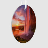 Waterfalls | Seljalandsfoss Waterfall Ornament (Vorderseite)