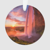 Waterfalls | Seljalandsfoss Waterfall Ornament (Vorderseite)