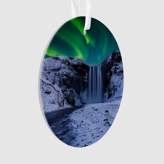 Waterfalls | Skógafoss Waterfall Ornament (Vorderseite)