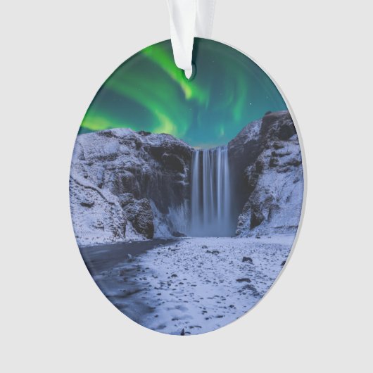 Waterfalls | Skógafoss Waterfall Ornament (Vorderseite)