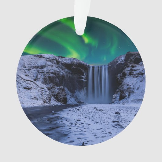 Waterfalls | Skógafoss Waterfall Ornament (Vorderseite)