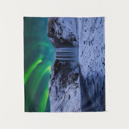 Waterfalls | Skógafoss Waterfall Wandteppich (Vorderseite)