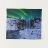 Waterfalls | Skógafoss Waterfall Wandteppich (Vorderseite (Horizontal))