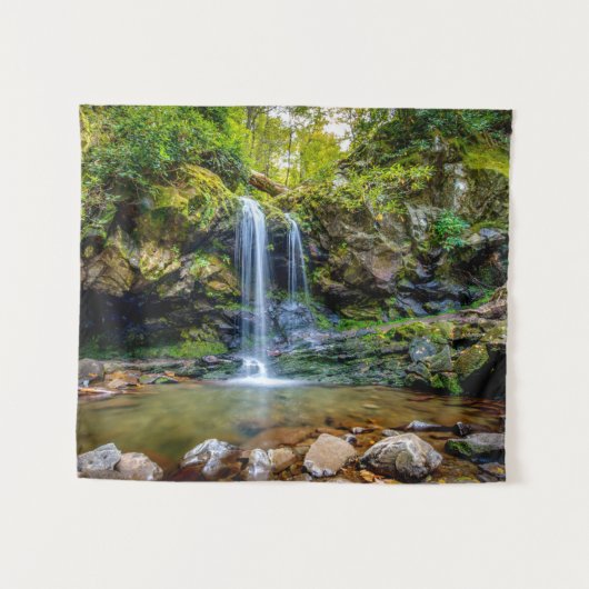 Waterfalls | Smokey Mountain National Park Wandteppich (Vorderseite (Horizontal))