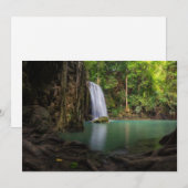 Waterfalls | Spring Rainforest Waterfall Thailand Dankeskarte (Vorne/Hinten)