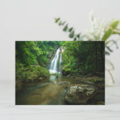 Waterfalls | Tamnung Waterfall, Phuket Thailand Dankeskarte (Stehend Vorderseite)