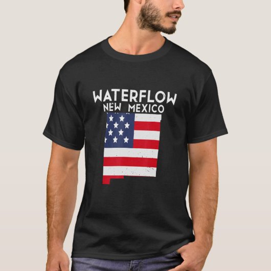 WATERFLOW USA Staat Amerika Reisen Neu Mexiko Neu T-Shirt (Vorderseite)