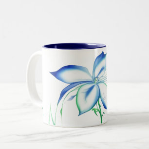 Waterflower 2 zweifarbige tasse