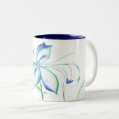 Waterflower 2 zweifarbige tasse (VorderseiteRechts)