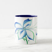 Waterflower 2 zweifarbige tasse (Mittel)