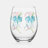 Waterfly 2 weinglas ohne stiel (Links)