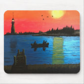 Waterfont Sunset Mouse Pad Mousepad (Vorne)