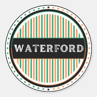 Waterford City Pride Emblem – Irish Identity Runder Aufkleber
