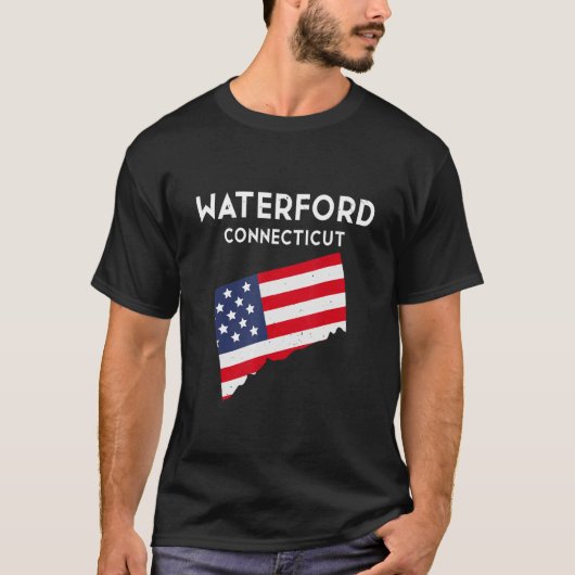 Waterford Connecticut USA Staat America Travel Con T-Shirt (Vorderseite)
