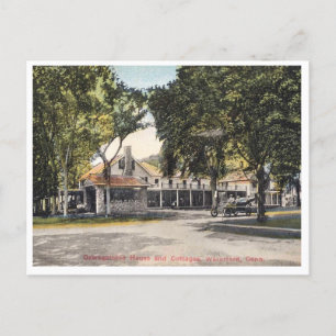 Waterford CT, Connecticut, Inn und Hütten  Postkarte