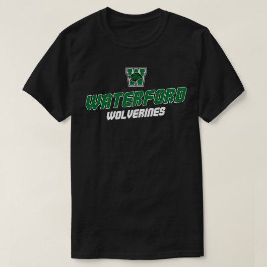 Waterford Gewerkschaft High School Wolverines Pull T-Shirt (Design vorne)