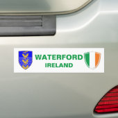 Waterford Ireland Wappen und Irish Flag Autoaufkleber (Auf Auto)