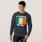 Waterford, Irland mit irischer Flagge Sweatshirt (Vorne ganz)
