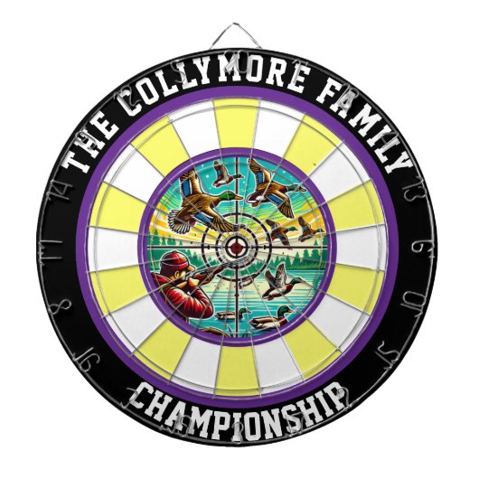 Waterfowl Flight Rustikale Mauer Kunst Dartscheibe (vorne)