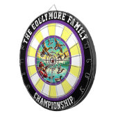 Waterfowl Flight Rustikale Mauer Kunst Dartscheibe (Vorderseite rechts)