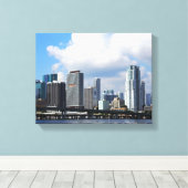 Waterfront view of Miami Leinwanddruck (Insitu (Holzboden))