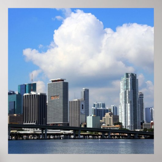 Waterfront view of Miami Poster (Vorne)