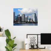 Waterfront view of Miami Poster (Heimbüro)