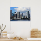 Waterfront view of Miami Poster (Küche)