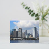 Waterfront view of Miami Postkarte (Stehend Vorderseite)