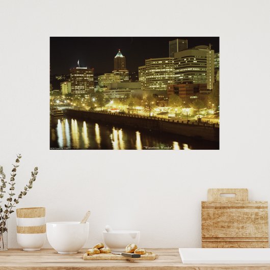 "Waterfront Wonder" Poster (Küche)