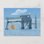 Waterfront Zuhause Funny Postcard Postkarte (Vorderseite)