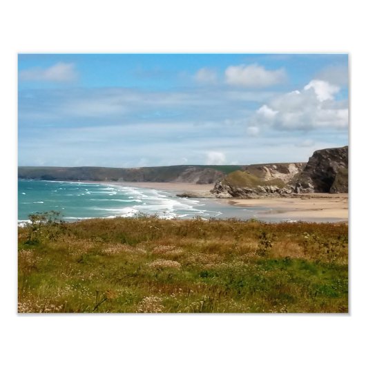 Watergate Bay Beach Newquay Cornwall England Fotodruck (Vorne)