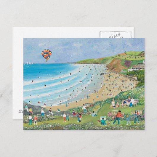 Watergate Bay Cornwall Postkarte (Vorne/Hinten)