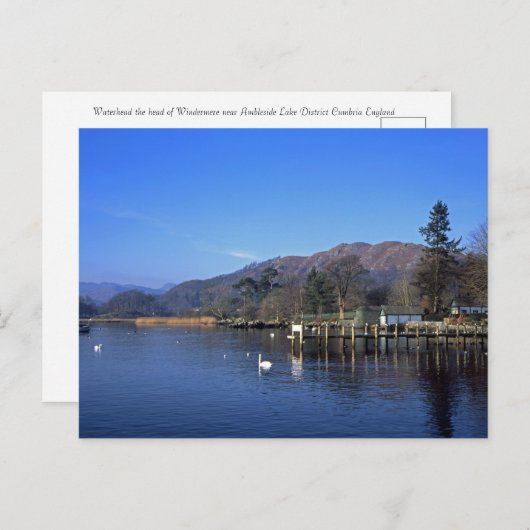 Waterhead Ambleside England Postkarte (Vorne/Hinten)