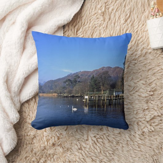 Waterhead Ambleside England Postkarte Kissen (Decke)