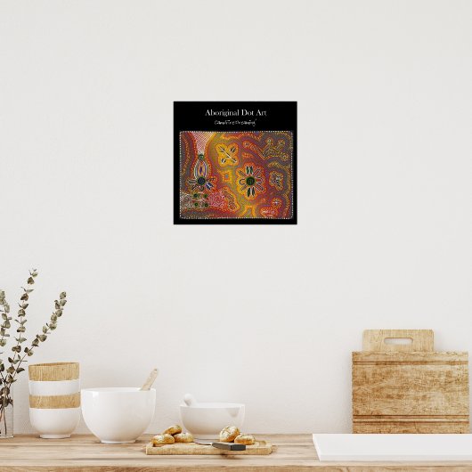 Waterhole Dreaming Dot Art Poster (Küche)