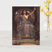 Waterhouse Circe Gruß-Karte Karte (Gelbe Blume)