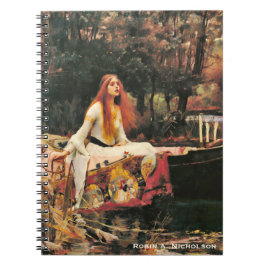 Waterhouse-Dame von Shalott personalisiert Notizblock