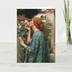 Waterhouse das Soul der Rosen-Gruß-Karte Karte