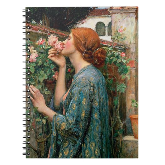 Waterhouse das Soul des Rosen-Notizbuches Notizblock (Vorderseite)