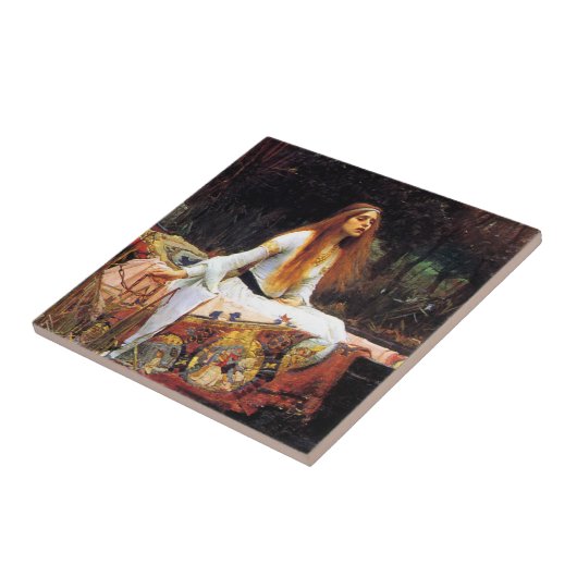 Waterhouse die Dame von Shalott Fliese (Seite)