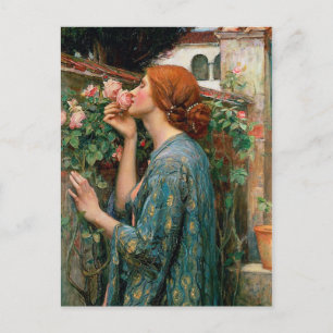 Waterhouse Die Seele der Rose Postkarte