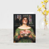 Waterhouse Gather Ye Rosebuds Note Card Karte (Gelbe Blume)